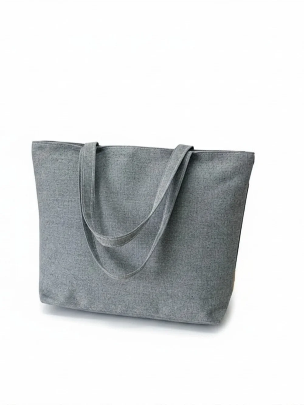 Floral Canvas Tote Bag in Yellow, Olive , Cream & Gray -‎ LARGE